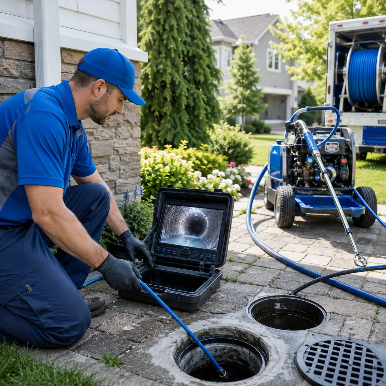 Outdoor drain cleaning professionals serving Golden, IL